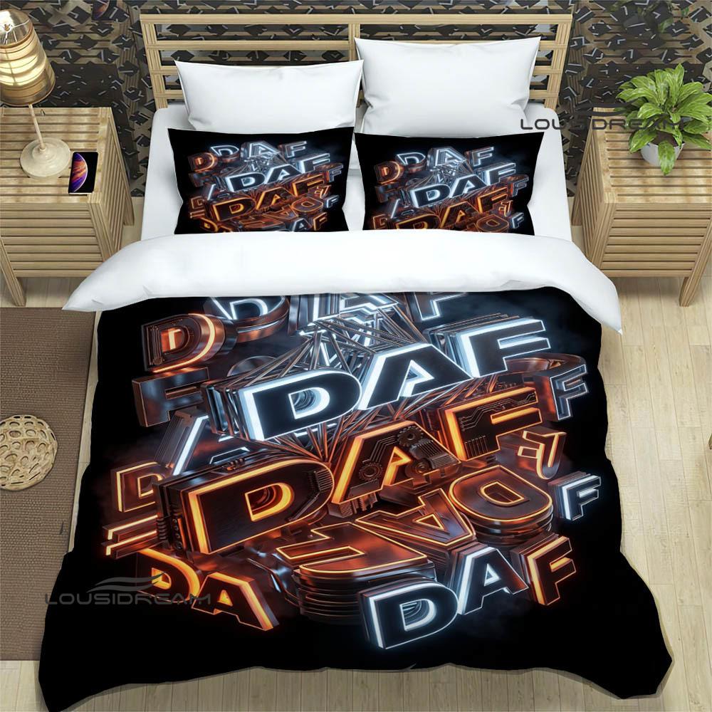Set Biancheria da Letto Stampata Retro Camion 3D D-DAF set di biancheria da letto squisito copripiumino set piumone set biancheria da letto regalo di compleanno di lusso