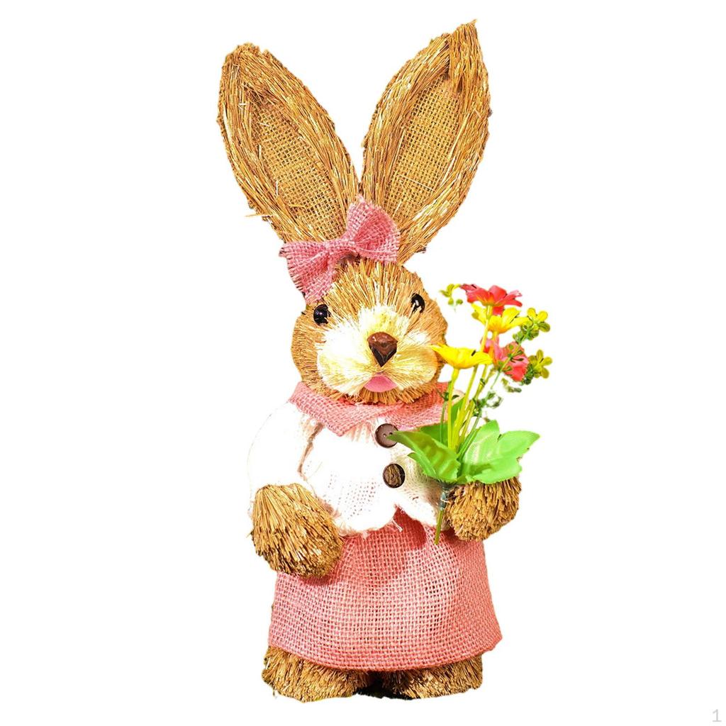 Bunny Figurine, DIY Material Package, Rabbit Statue, Parent Child Cute Easter Gift, Handmade Cartoon