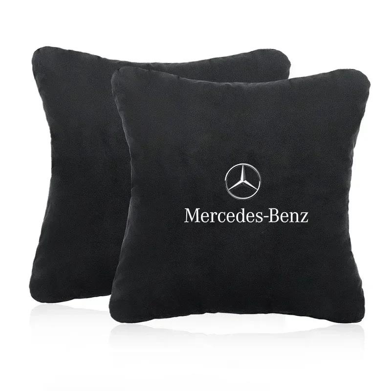 For Mercedes Benz AMG GLE GLS CLS GLC CLA GLA GLK ML C197 R231 W167 Car Seat Pillow Neck Headrest Protect Seat Belt Shoulder