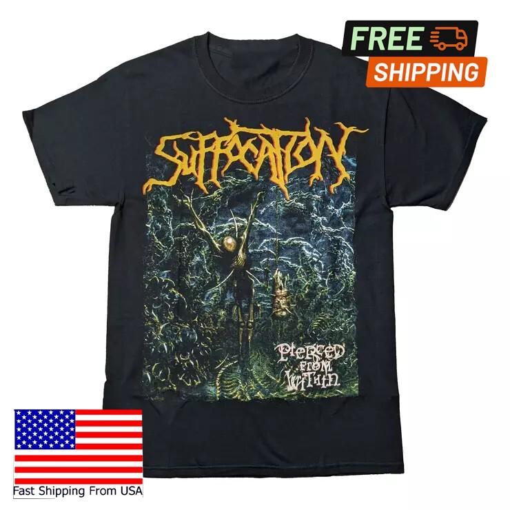 Suffocation Pierced From Within Tshirt Short Sleeve Black Unisex S To 2345xl S