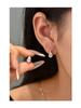 Orecchini a goccia in Argento Sterling S925 con Zircone Quadrato - Gioielli per Orecchie Trendy di Lusso Leggero 2026 per Donne