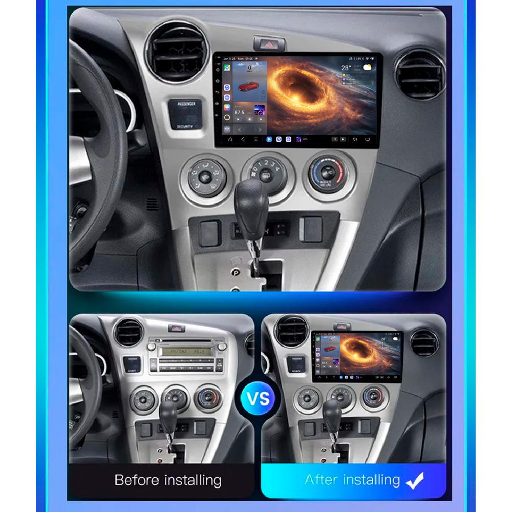 For Toyota Matrix 2 E140 Navigation GPS Android Car Radio Multimedia Player Stereo wifi+4G Carplay auto video