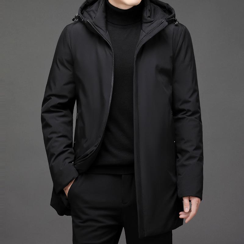 

Winter Cotton Hooded Coat: Warm, Versatile, Available in All Colors and Sizes for Middle-Aged Men 4X-Large