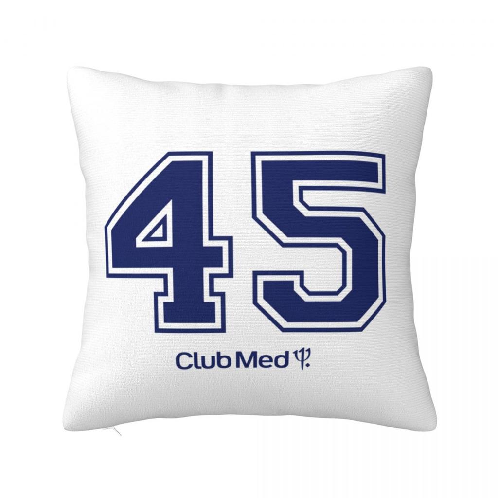 Number Club Med Square Pillowcase Pillow Cover Polyester Cushion Decor Comfort Throw Pillow for Home Bedroom