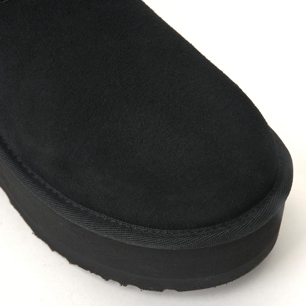 UGG Klassische Ultra Mini Plateau Stiefelette Schwarz Damen Sneaker 1135092-BLK
