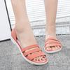 Women's Flat Beach Sandals Slip On Summer,Summer Vacation Women's Casual Flat Slides Perfect Beach & Pool Footwear Summer Travel