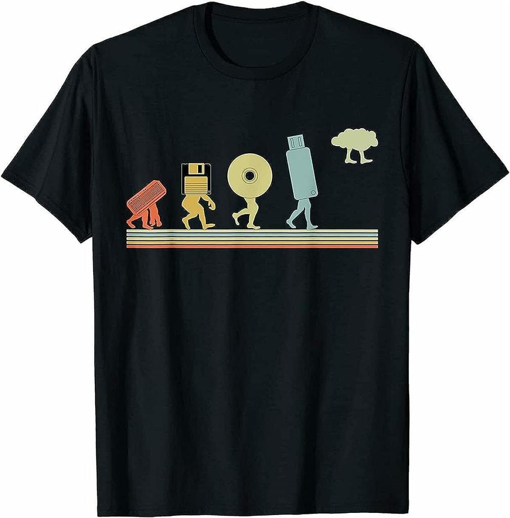 Limited Evotion Cloud Coding Programming Cotton Men T Shirt