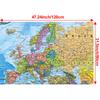 Russian Map-Europe Map-Political Distribution Map,Wall Art Posters,Tourism/Educational Tool,Decorative Hanging Picture