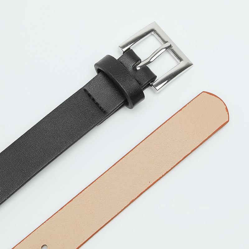 Women'S Pin Buckle Belt Simple Dress Decorative Belt Women'S Jeans Belt