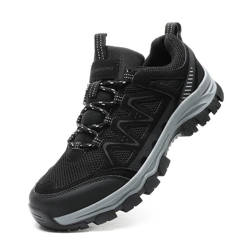 Chaussures de randonnée antidérapantes pour hommes grande taille - Résistantes à l'usure et idéales pour le camping, le sport, la course à pied et l'alpinisme.