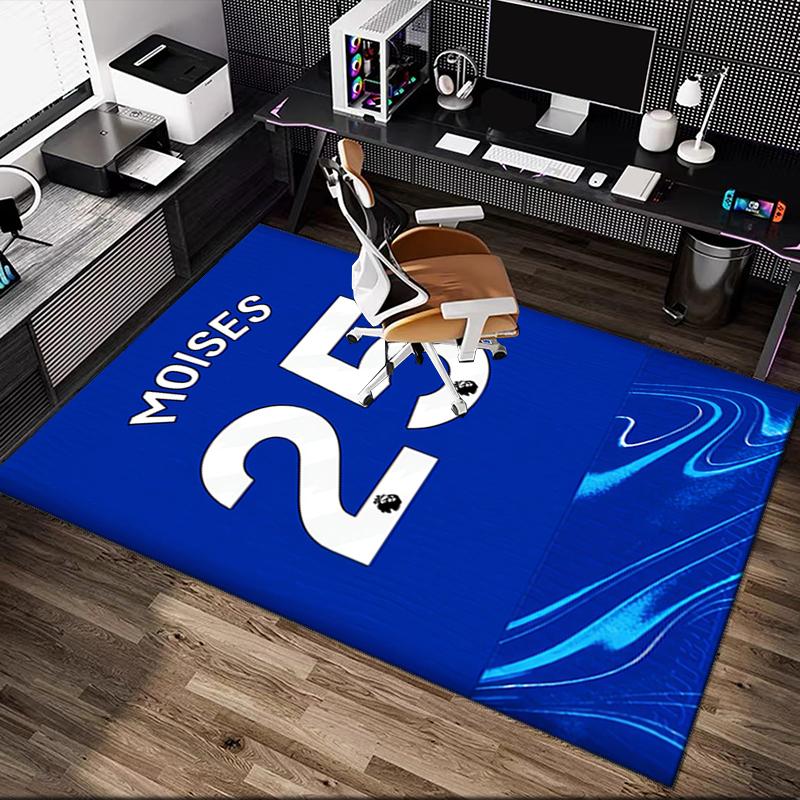 1pc Chelsea FC Printed Chair Rug for Home Office Use, Living Room Kitchen Game Room Area Carpet