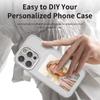NFC DIY Picture Ink telefondeksel for iPhone 16 15 14 13 12 Pro Max DIY-deksel Skjermtelefondeksel Cartoon Protection Funda batterifri