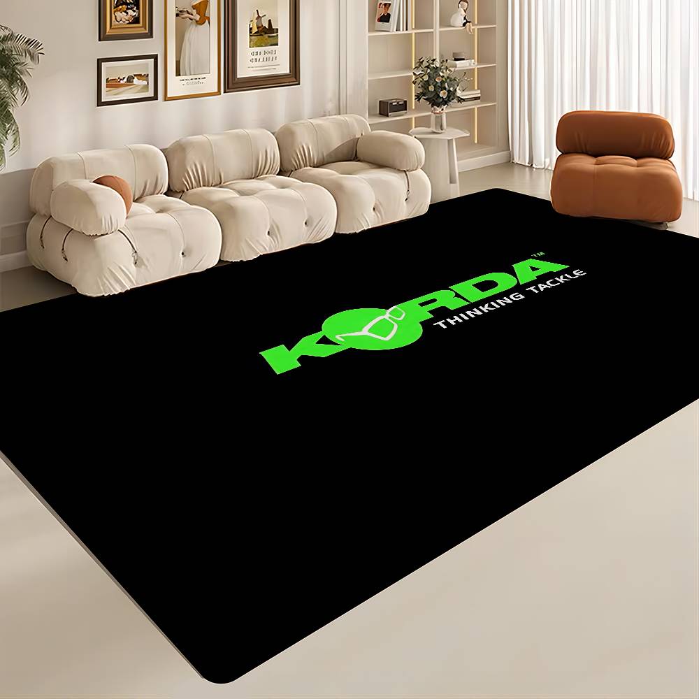 Tapis de porte Logo Korda Fishing Style Nordique Chambre à coucher Salon Tapis de porte Maison Balcon Antidérapant Alfombra