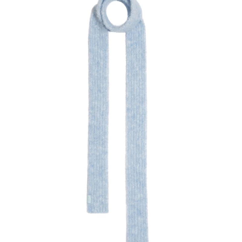 FENNEC BOUCLE KNIT MUFFLER - POWDER BLUE