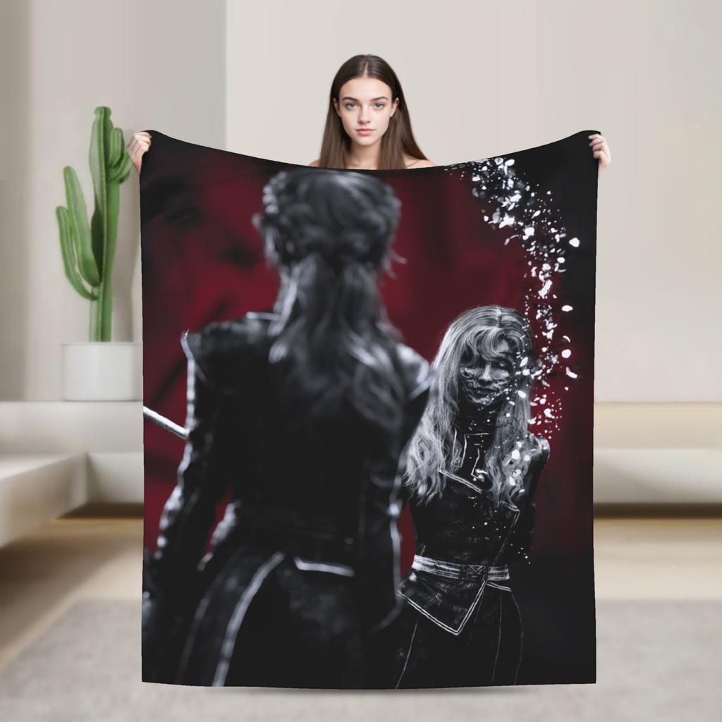 Warm Soft Blankets Airplane Travel Clair Obscur Expedition 33 Game Bedding Throws Flannel Bedspread For Home Decor Sofa Bed