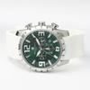 Authentic Salvatore Marra Watch SM22111-SSGRWH, 10 ATM Water Resistant, Date Display, Chronograph, Rubber Strap, SSGRWH