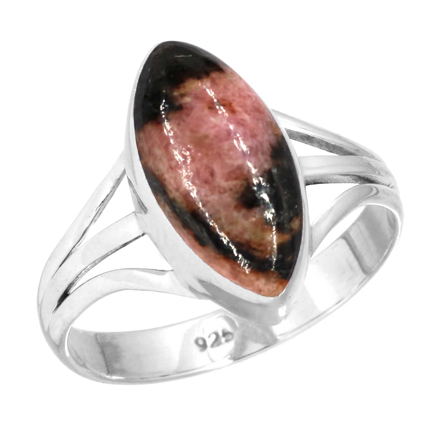 

Кольцо из стерлингового серебра 925 пробы, женское украшение ручной работы, подарок на День святого Валентина, мукаит, монтанский агат, моховой агат, колючая устрица, родонит, глаз Шивы 5