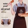 Waterproof Oil-Resistant Canvas Apron for Kitchen, Catering & Cake Shops