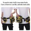 Adjustable Waist Belt Pouch 360 Rotating Tools Storage Bag Electrician Tool Bag  Electrician