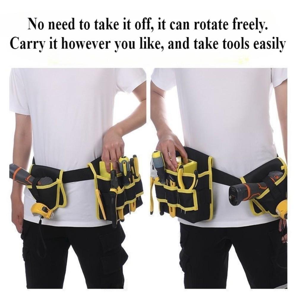 360 Rotating Electrician Tool Bag Tools Storage Bag  For Work Automotive Repair Industrial