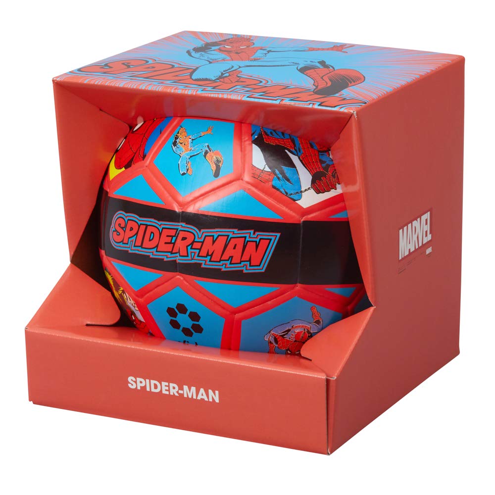 AVENGERS MARVEL Soccer Size American Comic Book for Elementary School Middle School High School and Working Adults Spider-Man Ball, 5, Pattern, Kids,