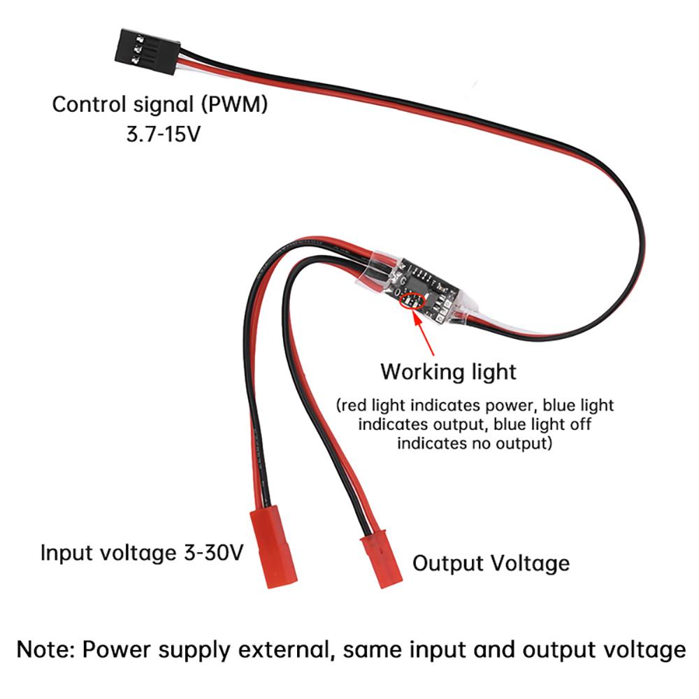 11A High Current Remote Control Electronic Switch 1-11V Aerial Model Plant Protection RC Drone Water Pump PWM Signal Control