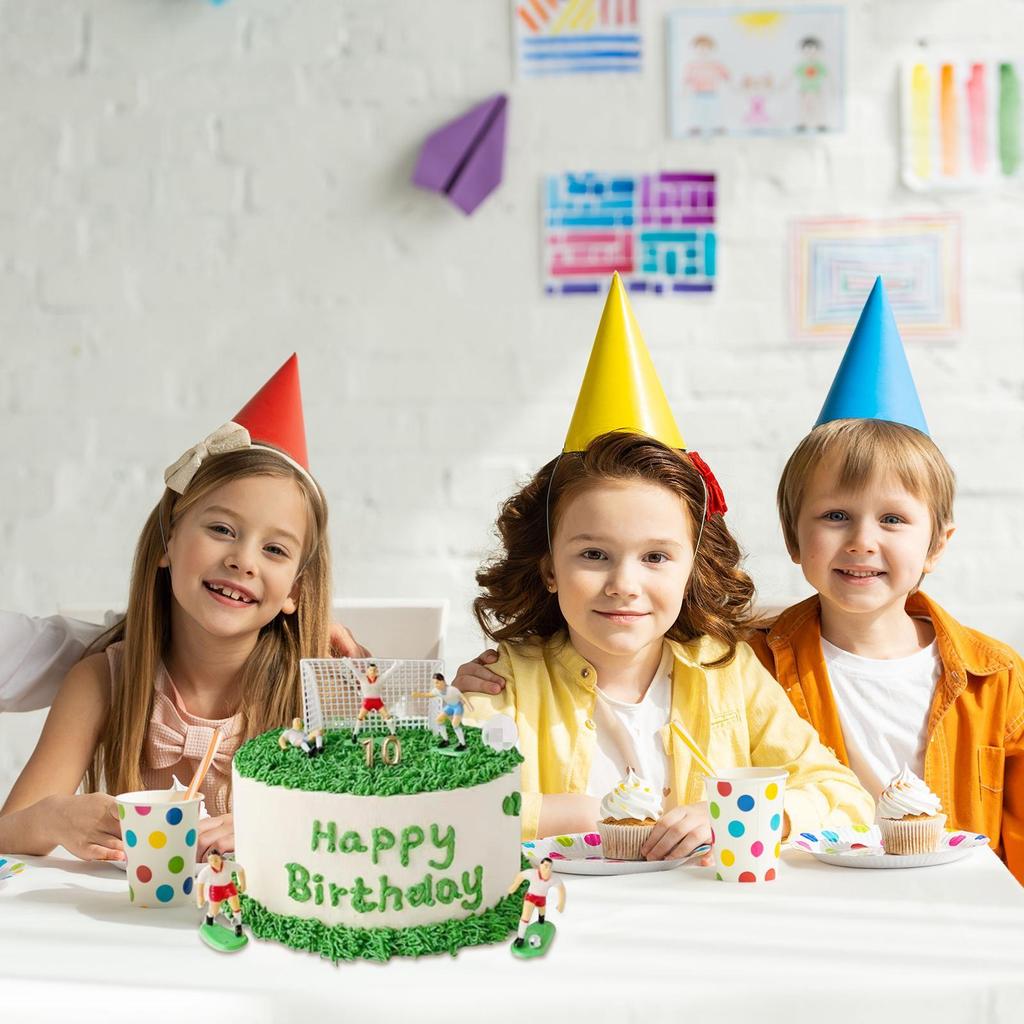 Soccer Player Cake Decor Football Decorate Non-edible Decoration Festive Supplies Cake Accessories Cake Decorations