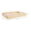 Zamora White Embossed Glass Tray | 40 x 30 x 05 CM