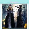 Enchanting Halloween Vampire Long Dress For Witches Perfect For Role-playing Events