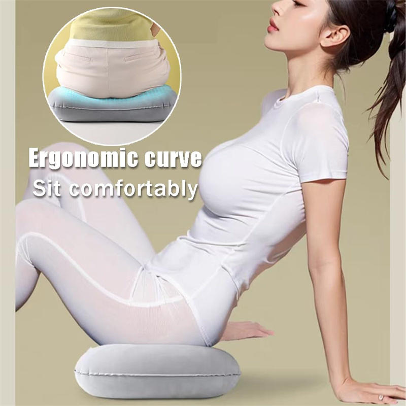 Portable Comfortable Inflatable Pillow, Camping Pillow, Pool Pillow, Ultra Soft Car Pillow for Neck and Lumbar Support