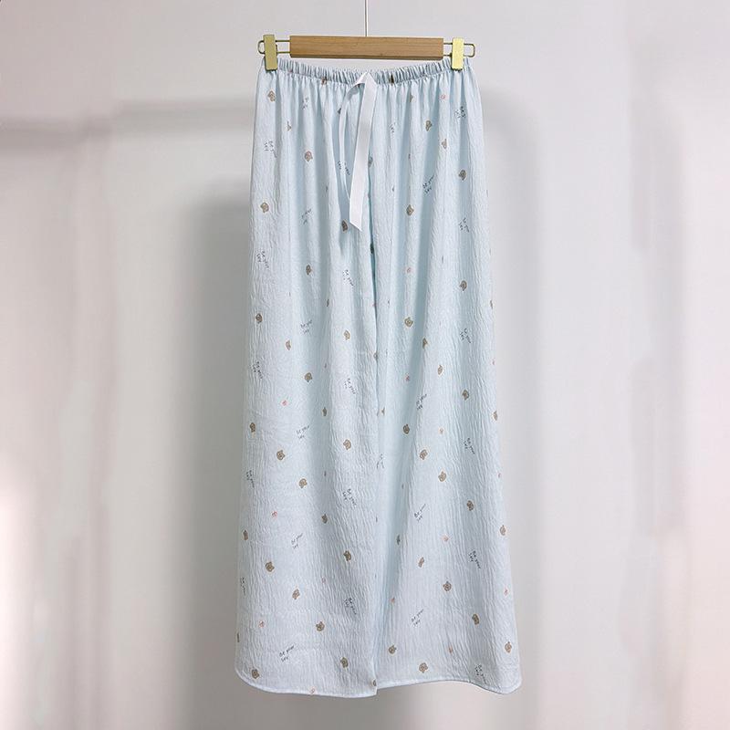Cloud Cotton Cartoon Pajama Pants: Women's Loose, Breathable, Casual Long Pants for Spring/Summer - Youth Home Essential