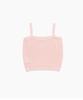 Tudument Punching Sleeveless Knit Top Pink