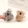 2Pcs Plush Koala Hair Clips, Cute Stuffed Animal Hair Clips, Small Koala Bear Hair Claw Bangs Clip Irregular Hair Clamps Hairpin Hair Accessories