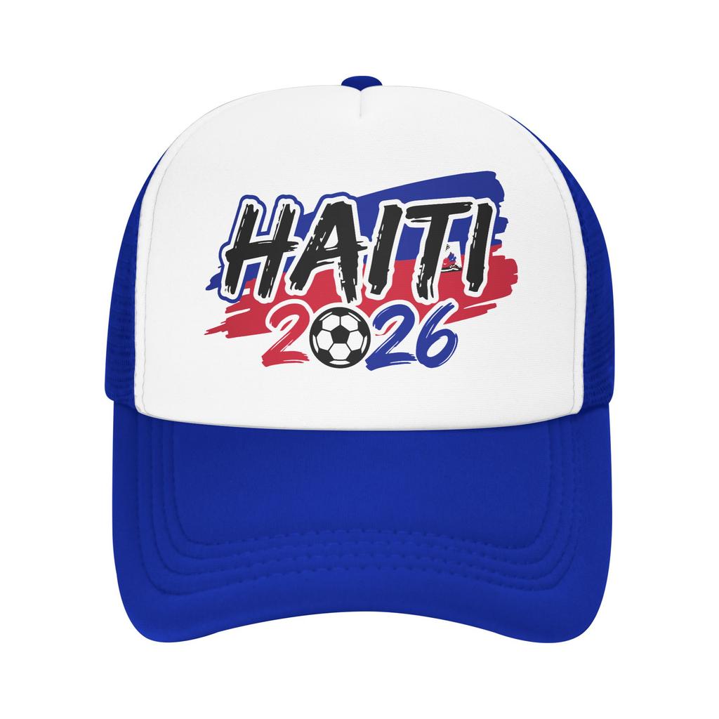 Haiti Football Match Mesh Baseball Caps Unisex Women Sport Trucker Worker Cap Dad Hat Adjustable Summer Trucker Caps