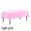 Plastic Disposable Solid Color Tablecloth Cover Cloth Wipe Clean Rectangle Party Wedding Christmas Birthday Wedding Christmas