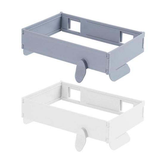 

2Pcs Foldable Trash Bag Holder Large Opening Design Snap Fastening Space Saving Foldable Garbage Rack