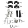 Black Bumper Tube Clamp Maximum Diameter 22-32mm Suitable For Trucks Aluminum Alloy Material For Agricultural Vehicles