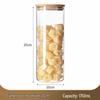 ZISIZ Glass Food Storage Jars with Bamboo Lids
