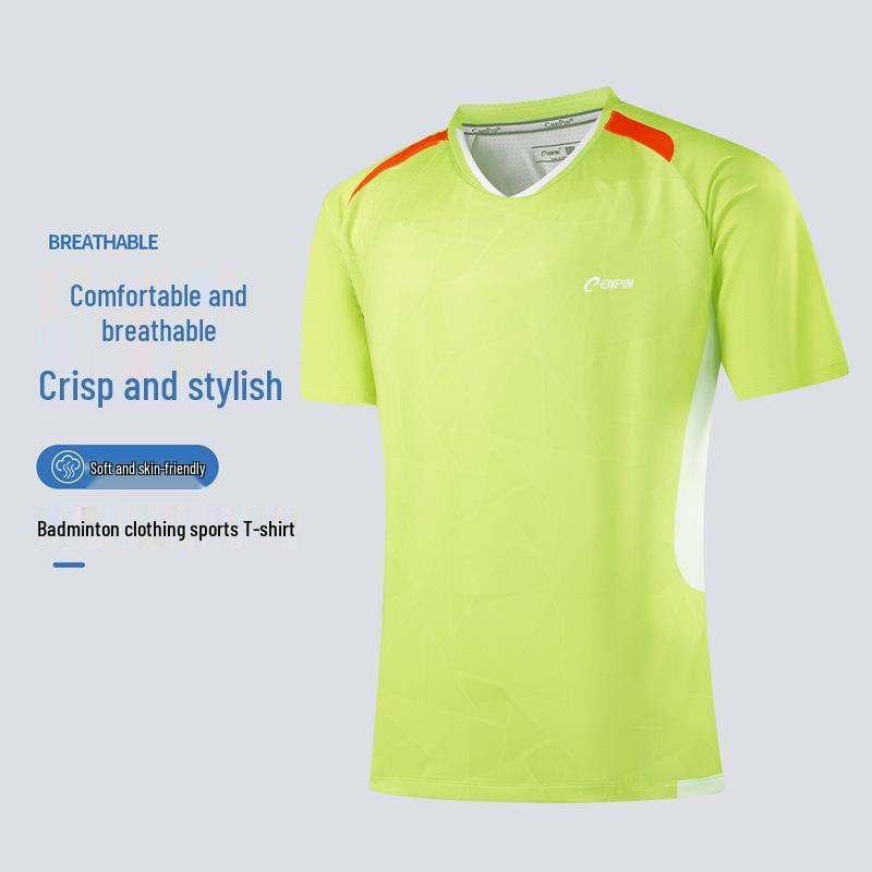 Unisex Quick-Dry Summer Sports T-Shirt for Badminton & Tennis XL