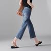 SOFSIL Women's High-Waist Flared Ankle Jeans