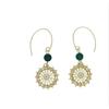Lucky Tassel Micro-Pave Pearl Dangle Earrings - Simple, Fashionable Korean Vintage Style