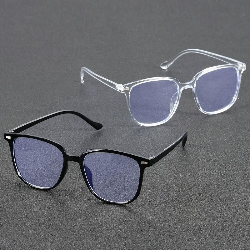 

2/3pcs Unisex Retro Large Frame Glasses, Trendy Style, Ideal for Street Style & Daily Decoration