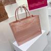 Cesto della Spesa Estivo Borsa Portatile in Gelatina Cesta di Grande Capacità Cesta portaoggetti Borsa da Spiaggia Grande Vuota