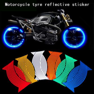 Vodotěsné reflexní nálepky na ráfky Nálepka na kolo motocyklu Upravené nálepky na kola