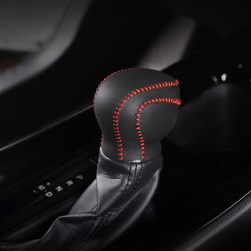My Good Car Leather Hand-sewn Gear Shifter Handlebar Sleeve Cover Sleeve Car Styling For Toyota C-HR 2017 2018 Car Accessories