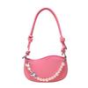 Pearl chain bag women's new niche design women's bag fashion portable messenger shoulder bag