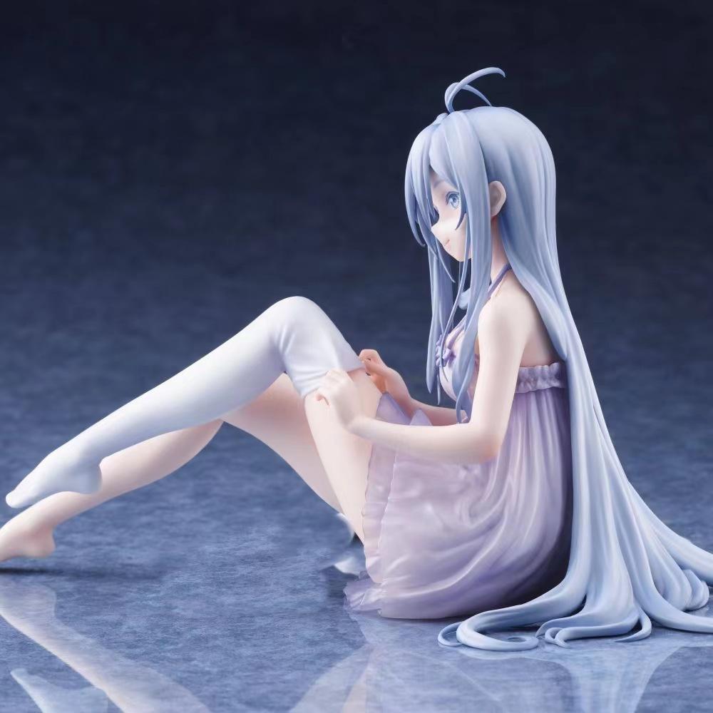 Anime 86 Eighty Six Lena Milizé Figure Pajama Version Sitting Pose PVC Statue Model Car Decoration Desk Display Toy Gift