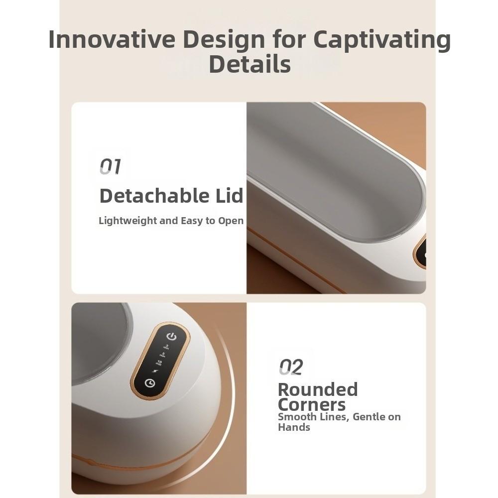 360° Deep Cleaning Versatile Ultrasonic Cleaning Machine for Ring Glasses Makeup Brush
