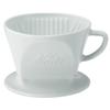 Kalita Coffee Dripper, Porcelain, Hasamiyaki, 2-4 Cup, HA102 #02010, White