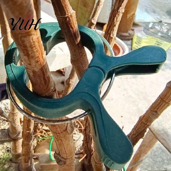 Heavy Duty Plant Clips 20Pcs Support Clips, Plastic Gentle Clamps, Cucumber Growth Tomato Cage for Climbing Vines, Flowers Stems Flower Trellis